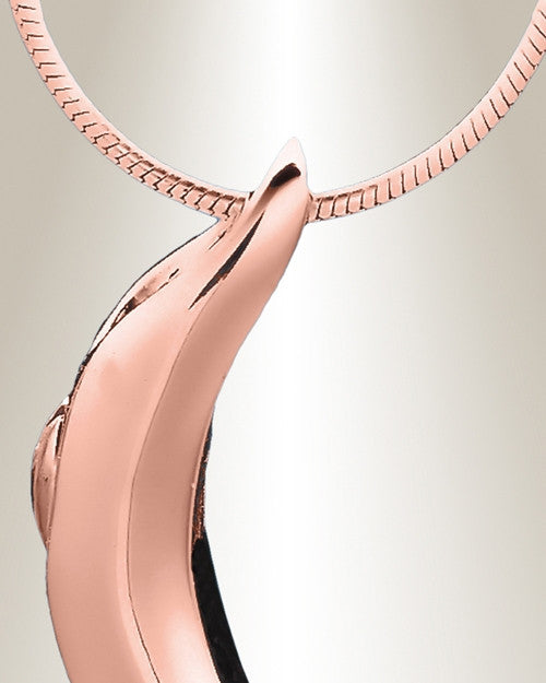 Rose Gold Simple Adoration Cremation Jewelry
