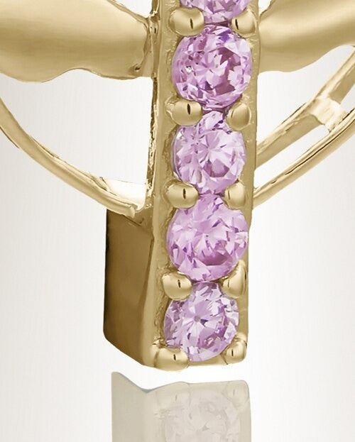 Gold Plated Joyful Feelings Cremation Jewelry