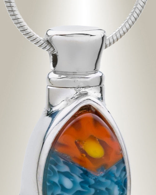 Fancy Flower Cremation Jewelry