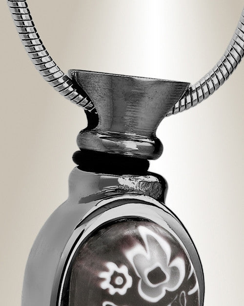 Black Plated Majestic Butterfly Cremation Jewelry