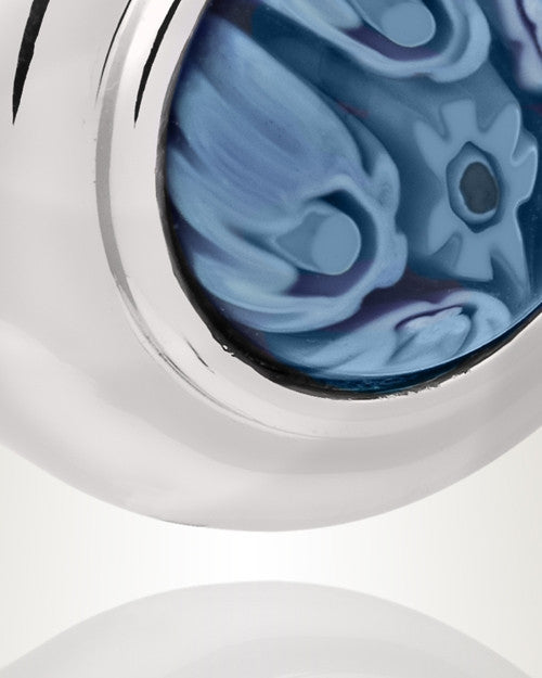 Wild Blue Yonder Round Cremation Jewelry