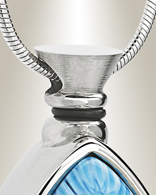 Boundless Blue Teardrop Cremation Jewelry