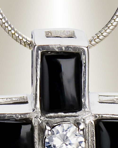 Ebony Cross Memorial Jewelry