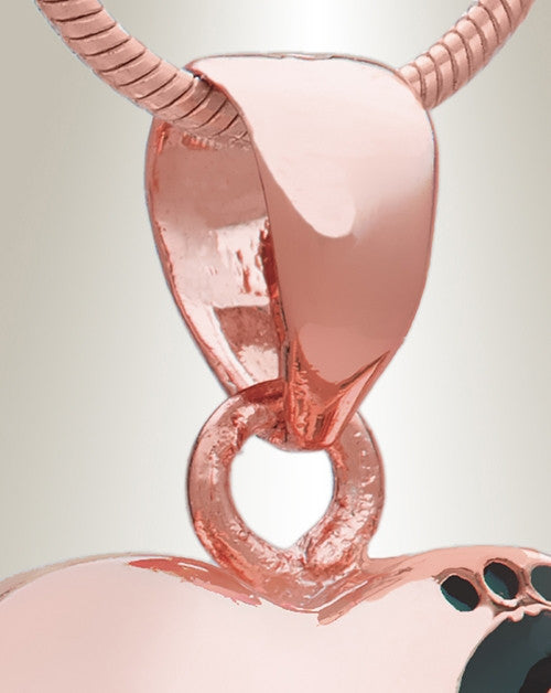 Rose Gold Plated Wandering Heart Memorial Jewelry
