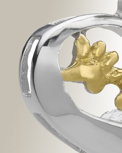 Gold Plated Willing Companion Pet Memorial Jewelry