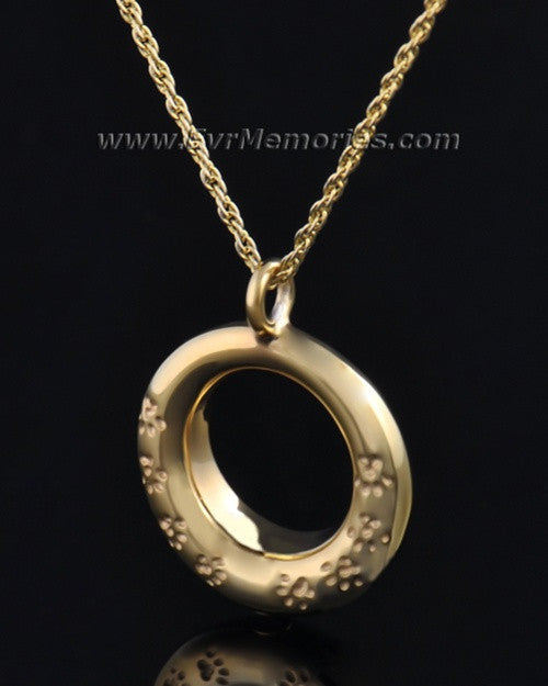 Gold Plated Imprinted Devotion Round Jewelry