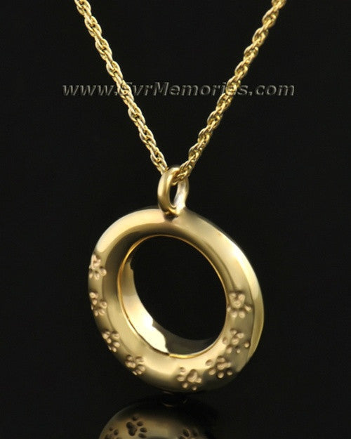 14k Gold Imprinted Devotion Round Jewelry