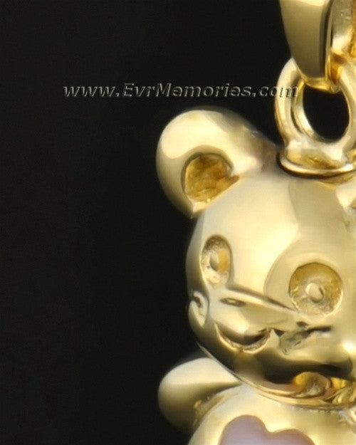 14k Gold Tickle Me Pink Bear Jewelry