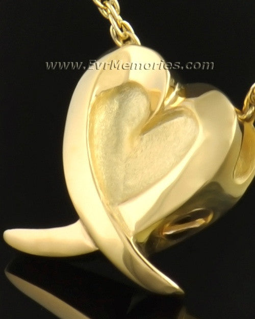 14k Gold Heart of Hope Urn Jewelry