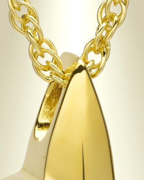 14k Gold Ambitious Cross Urn Jewelry