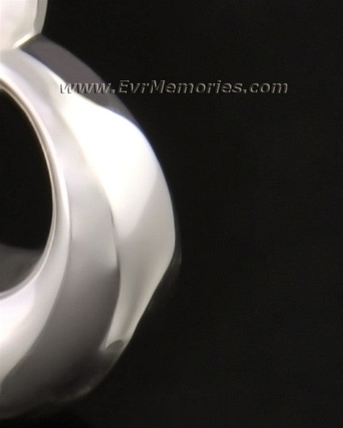 14k White Gold Perpetual Round Jewelry Pendant