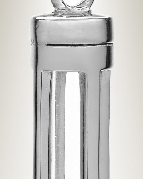 Sterling Silver Dashing Cylinder Memorial Pendant