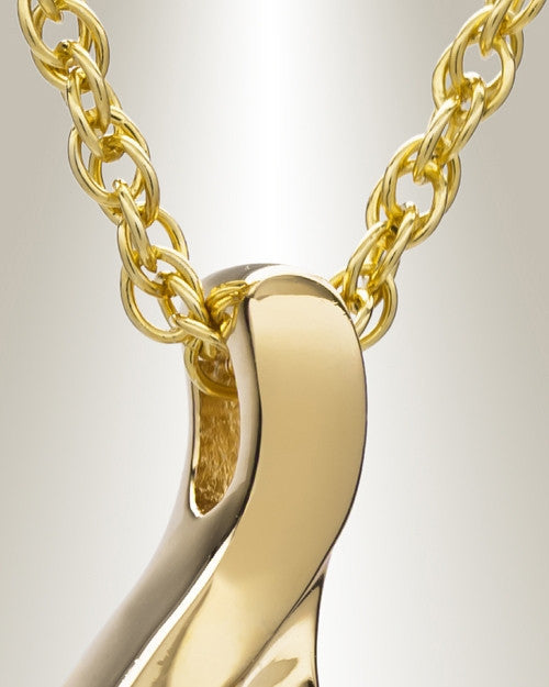 Gold Plated Harmonious Music Note Memorial Locket