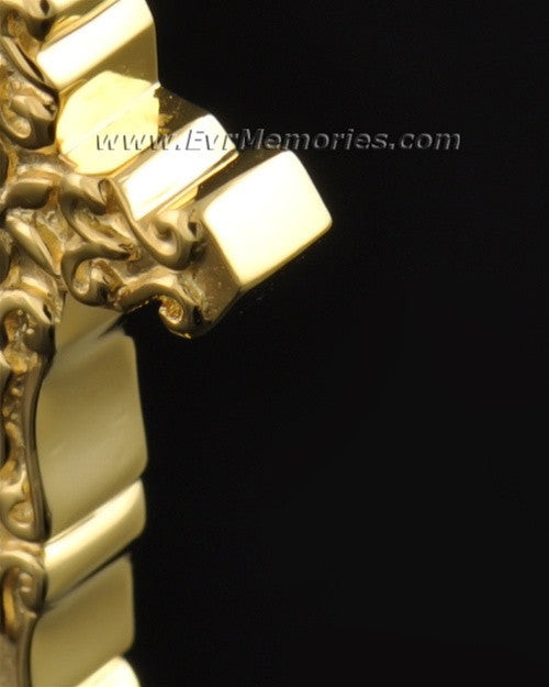Gold Plated Delicate Cross Memorial Locket