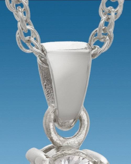 Sterling Silver Divine Messenger with Opal Keepsake