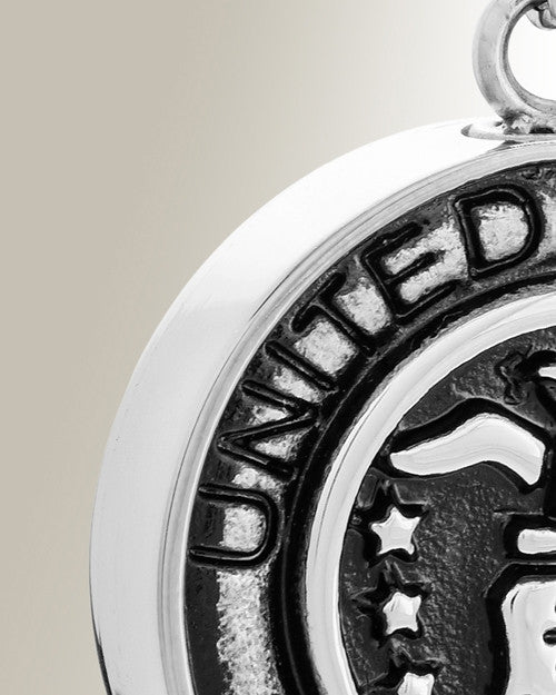Stainless Steel Air Force Medal Pendant Keepsake