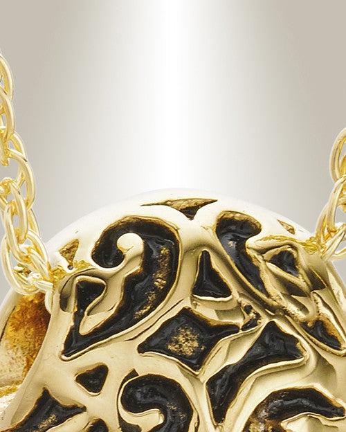 Gold Plated Tumbling Heart Pendant Keepsake