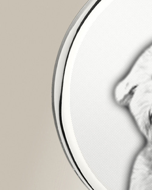 Round Picture Engraved Stainless Pet Keepsake