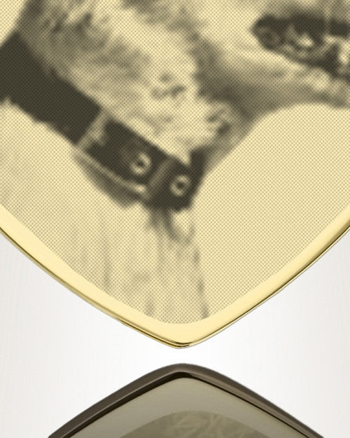 Heart Photo Engraved Gold Plated over Stainless Pet Keepsake