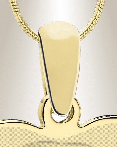 Heart Photo Engraved Gold Plated over Stainless Pet Keepsake