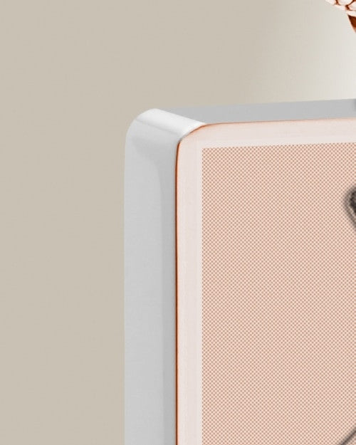 Rectangle Rose Gold Plated Photo Engraved Pet Ash Pendant