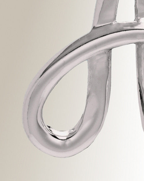 Silver "A" Initial Cremation Jewelry