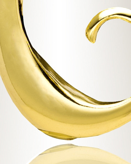 Gold "C" Initial Cremation Jewelry