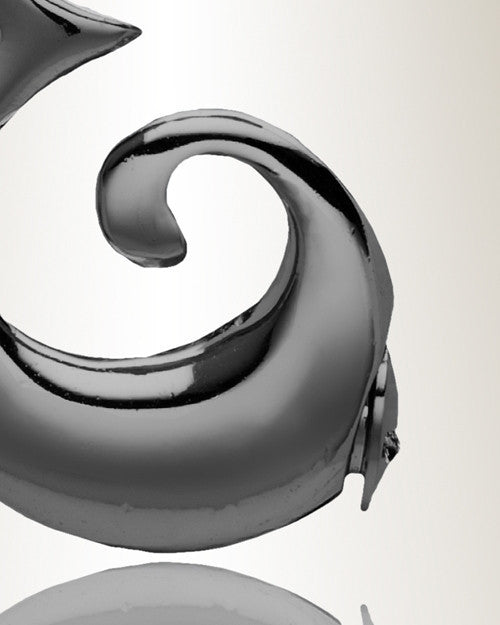 Black "E" Initial Cremation Jewelry