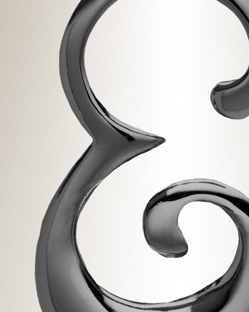 Black "E" Initial Cremation Jewelry
