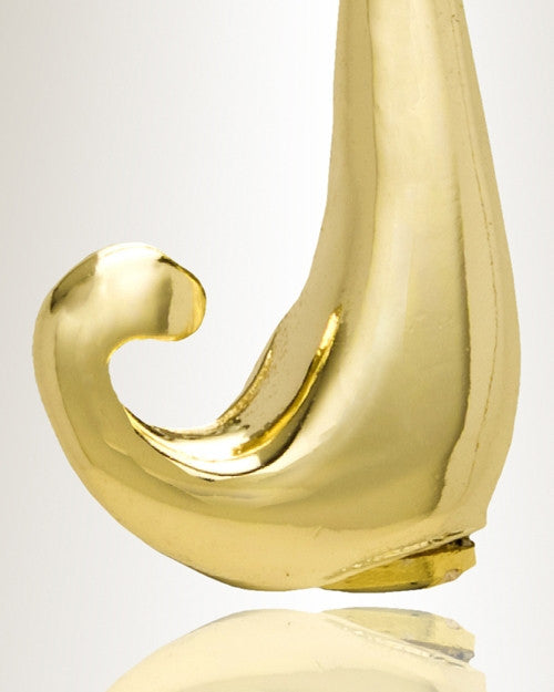 Gold "J" Initial Cremation Jewelry