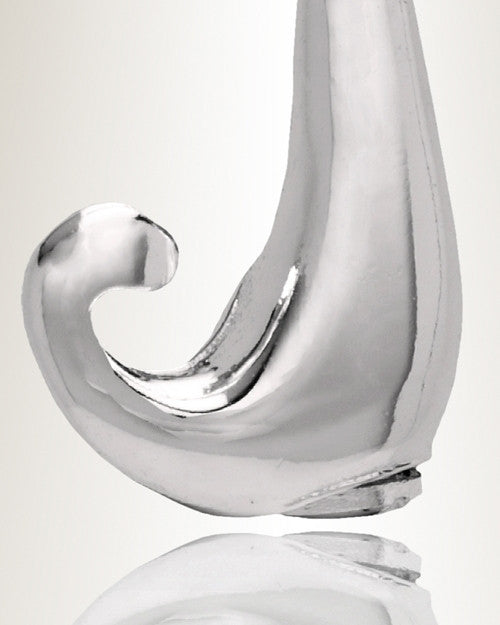 Silver "J" Initial Cremation Jewelry