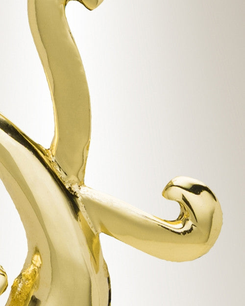 Gold "K" Initial Cremation Jewelry
