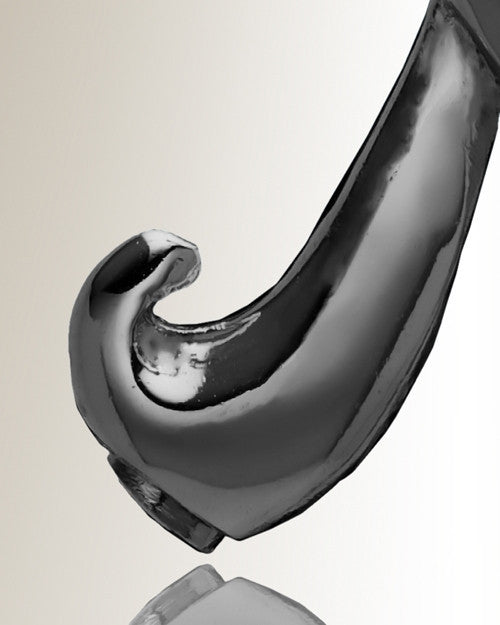 Black "N" Initial Cremation Jewelry
