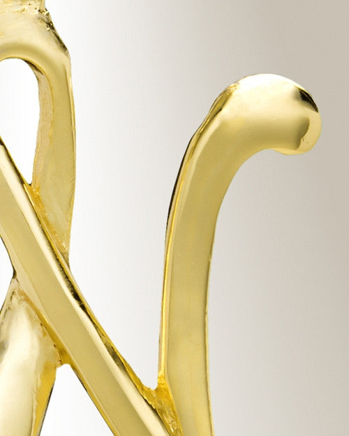 Gold "N" Initial Cremation Jewelry