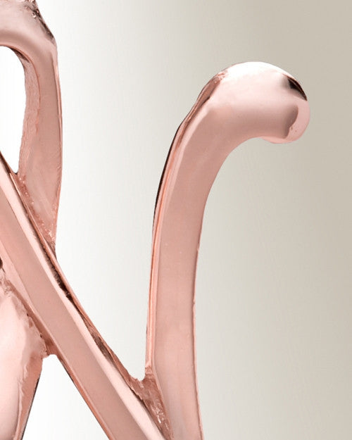 Rose Gold "N" Initial Cremation Jewelry