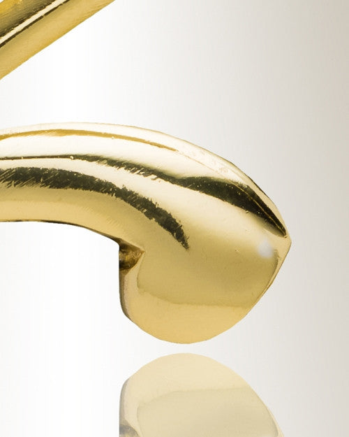 Gold "Z" Initial Cremation Jewelry
