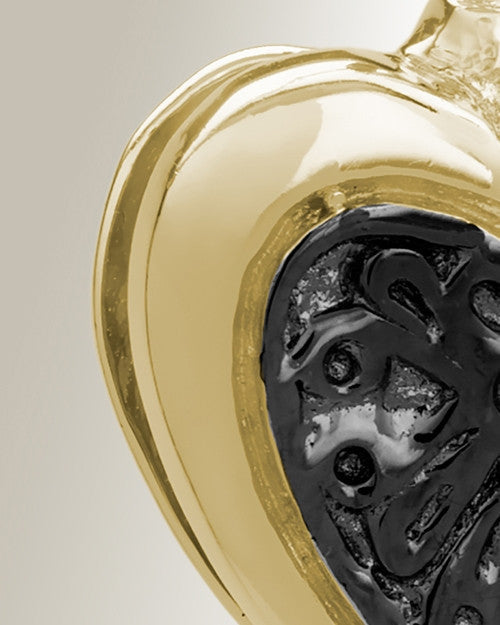 Gold Plated Loved Heart Cremation Jewelry