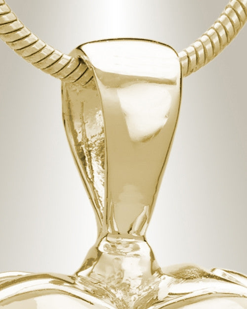 Gold Plated Loved Heart Cremation Jewelry