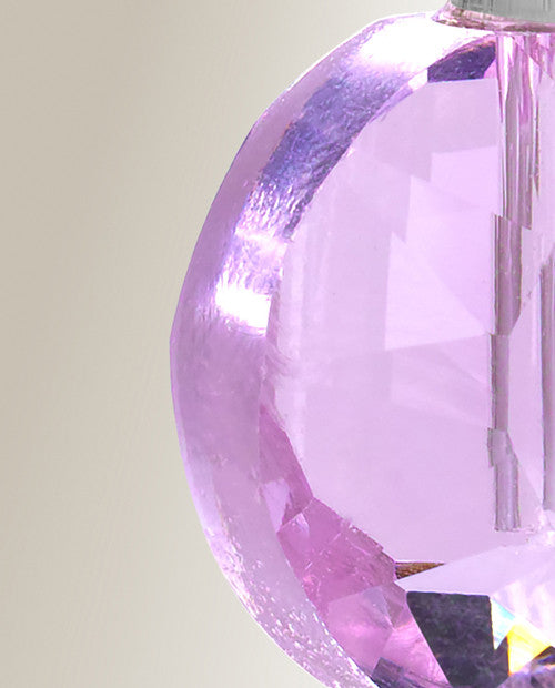 Glass Locket Pink Orbit Cremation Jewelry