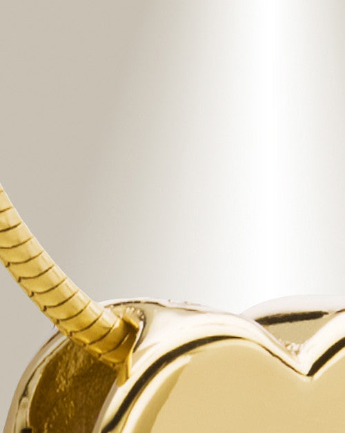 Gold Plated Smooth Heart Cremation Jewelry