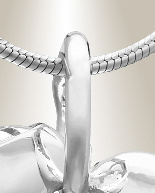 Silver Keeper Heart Cremation Jewelry