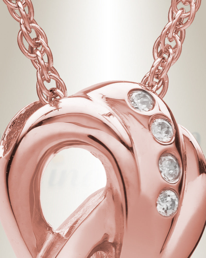 14K Rose Gold Everlasting Infinity Jewelry Urn