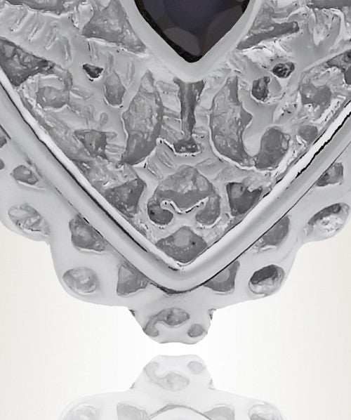 Silver Sophisticate Heart Cremation Jewelry