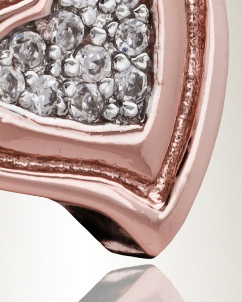Rose Gold Delighted Heart Cremation Jewelry