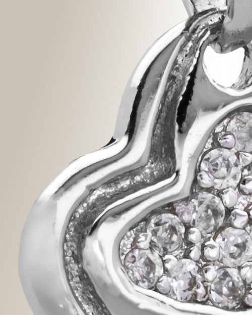 Silver Delighted Heart Cremation Jewelry