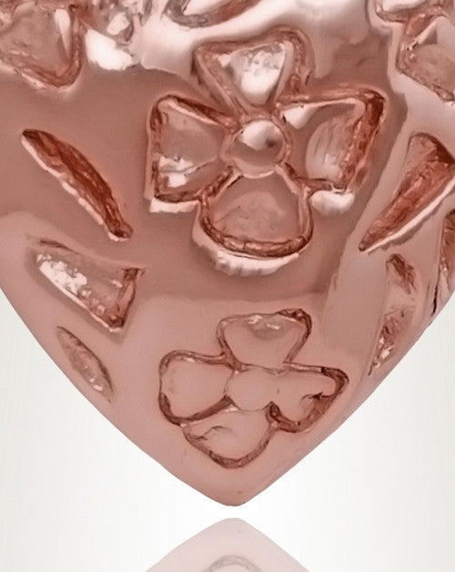 Rose Gold Gratitude Heart Cremation Jewelry