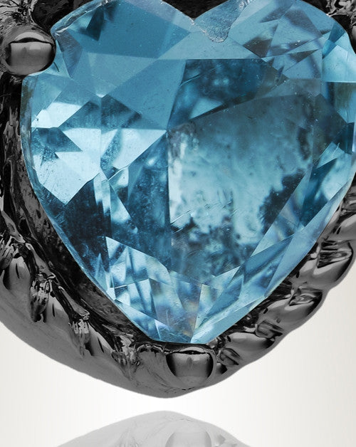 Black Sea of Hearts Cremation Jewelry