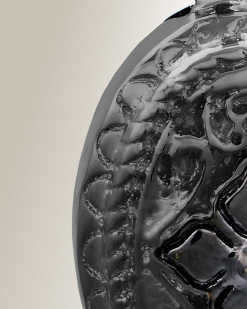 Black Eternal Round Cremation Jewelry