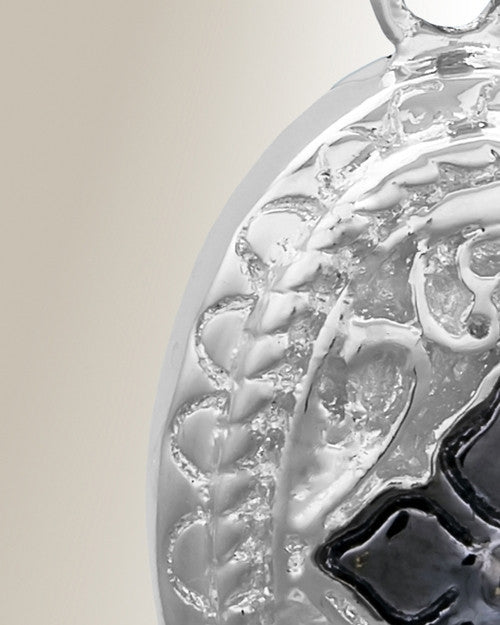 Silver Eternal Round Cremation Jewelry
