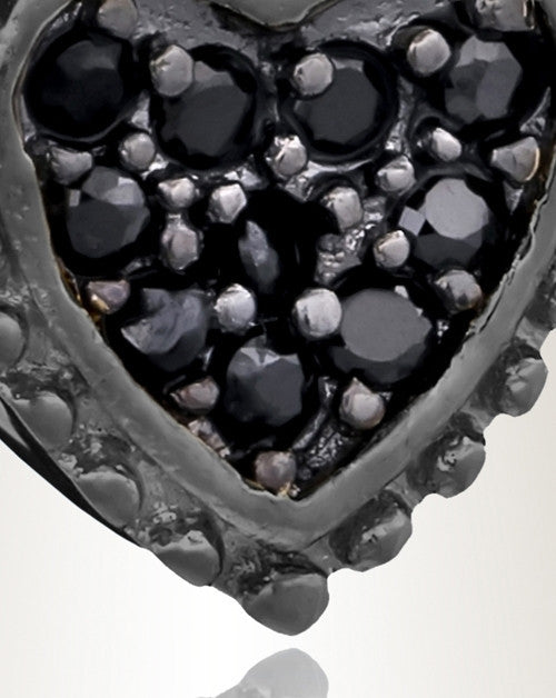Black Merry Heart Cremation Jewelry